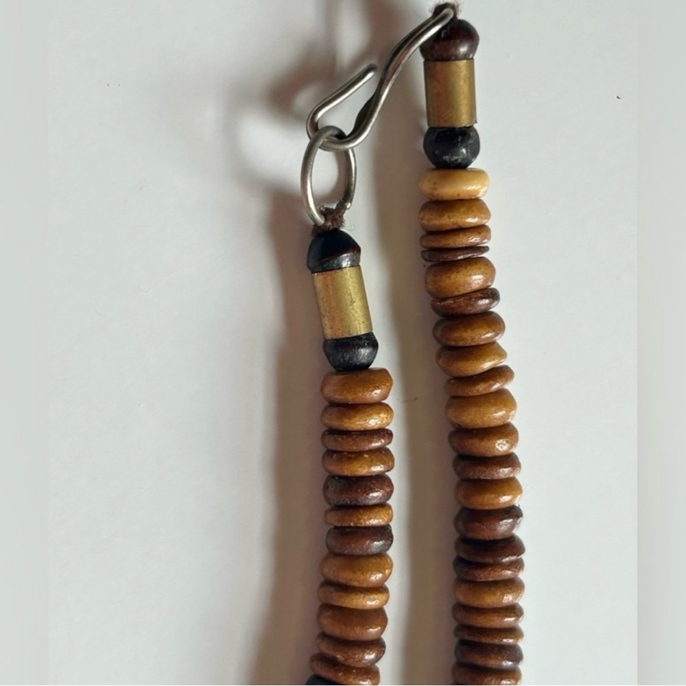Vintage Handcrafted Artisan Necklace Bohemian Jewelry Beaded Necklace - Picture 10 of 13